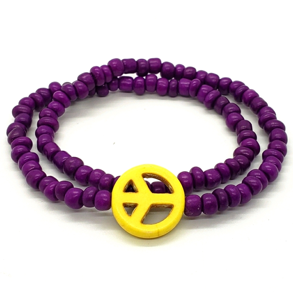 Boho Surfer Glass Bead Bracelet